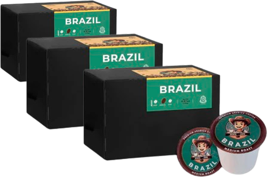 3 Packs of Medium Roast K - Cups Coffee Pods (36 un.)