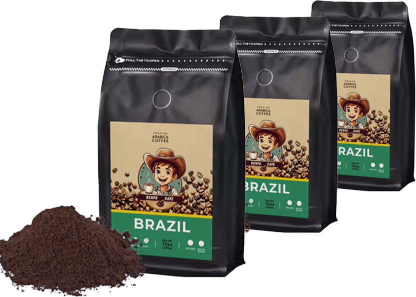 3 Packs of Dark Roast Ground Coffee