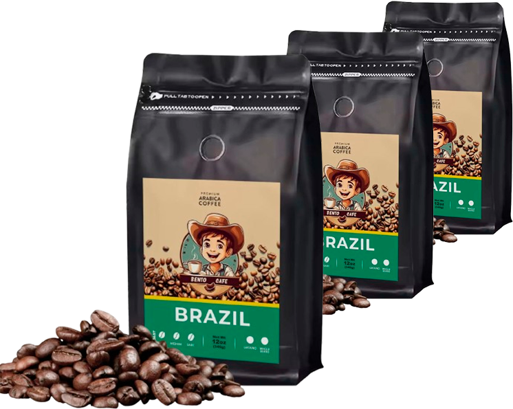 3 Packs of Medium Roast Whole Beans Coffee