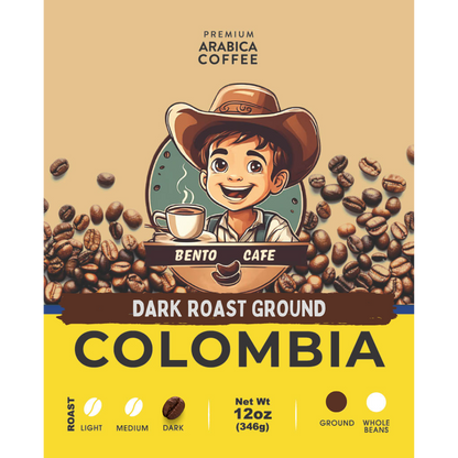 Colombia Dark Roast Ground Coffee , 12 Oz